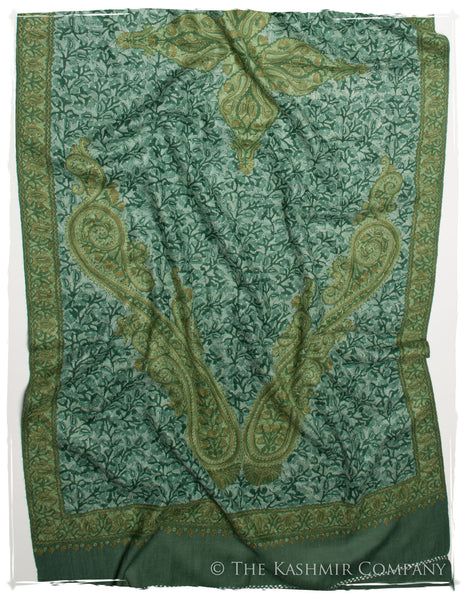 Royale Emerald Paisley Antiquaires Shawl