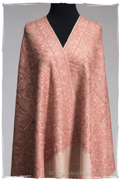 Royale Cashmere Rose Paisley Antiquaires Shawl