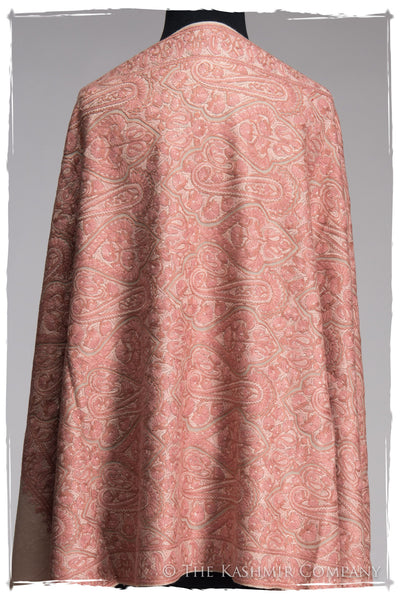 Royale Cashmere Rose Paisley Antiquaires Shawl