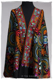 Papillon Cachemire Noir Antiquaires Shawl