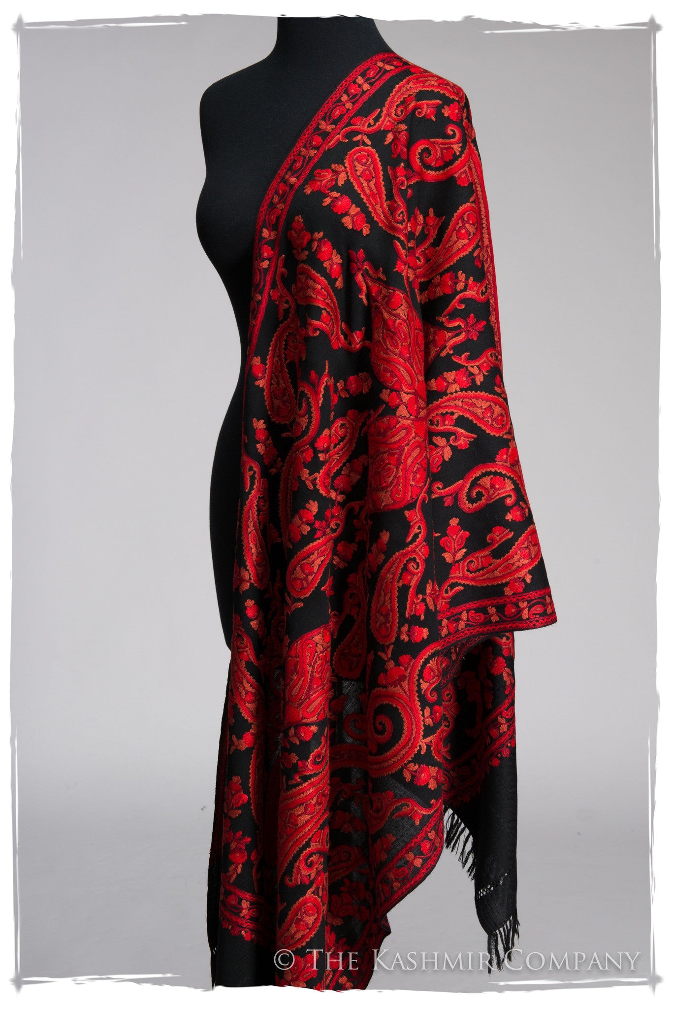 Rococo Rouge Paisley Antiquaires Shawl