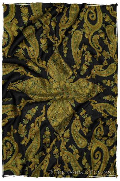 Rococo Emerald Paisley Antiquaires Shawl