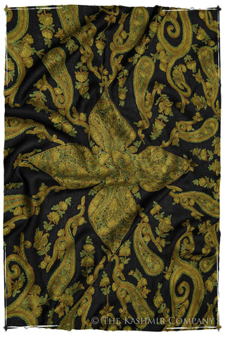 Rococo Emerald Paisley Antiquaires Shawl