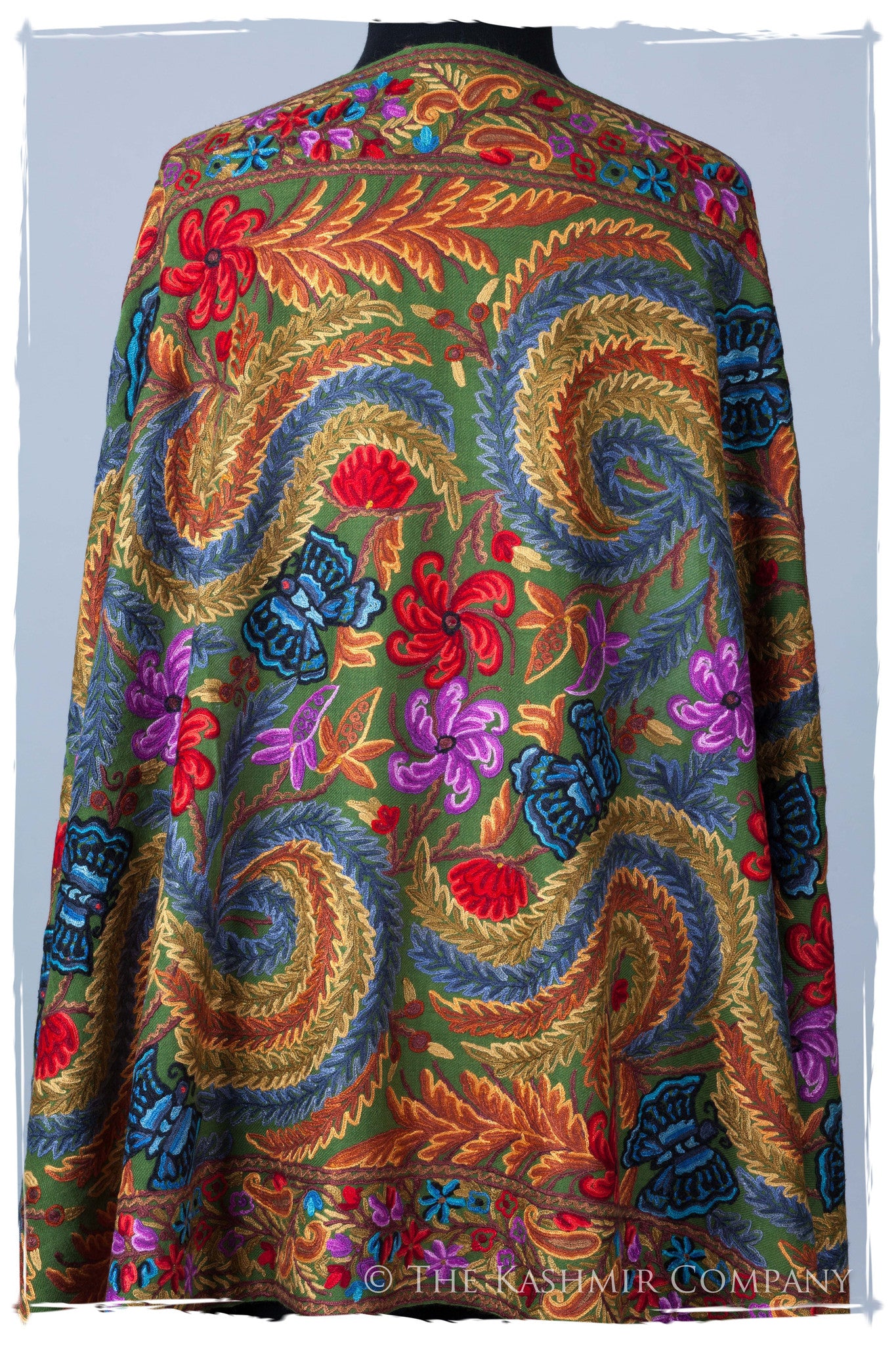 Papillon Cachemire Antiquaires Kashmir Shawl