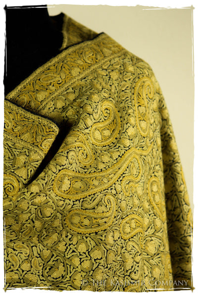 Field of Aspen Gold Paisley Antiquaires Shawl