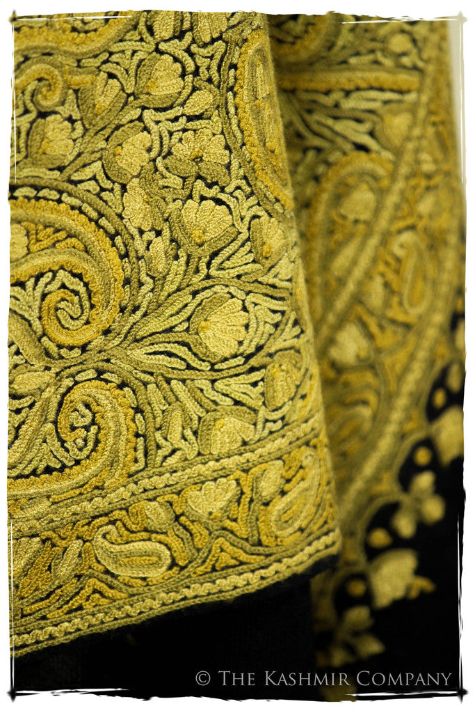 Field of Aspen Gold Paisley Antiquaires Shawl