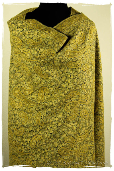 Field of Aspen Gold Paisley Antiquaires Shawl