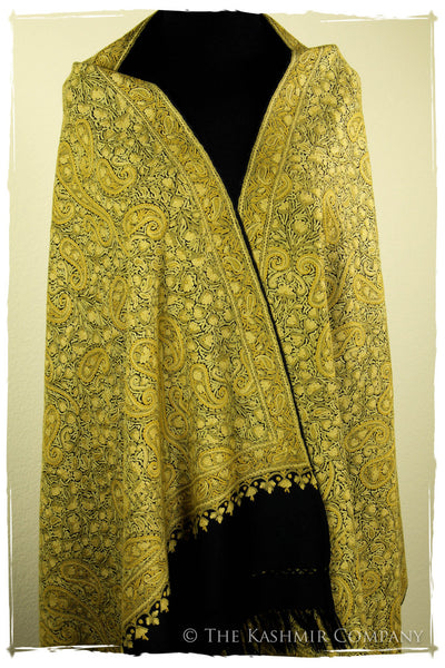 Field of Aspen Gold Paisley Antiquaires Shawl