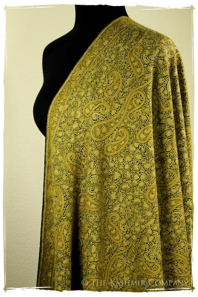 Field of Aspen Gold Paisley Antiquaires Shawl