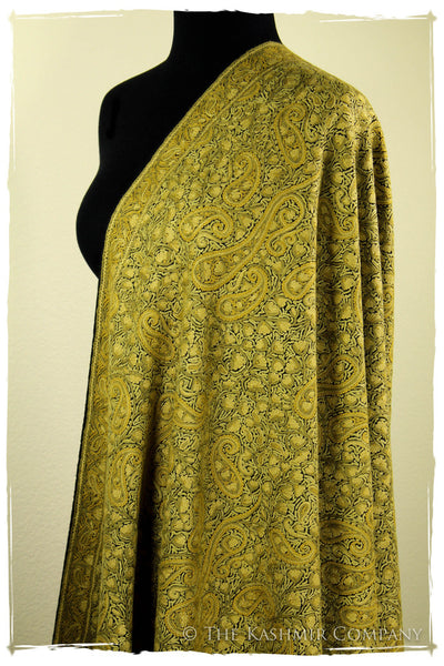 Field of Aspen Gold Paisley Antiquaires Shawl