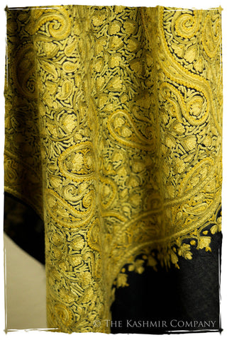 Field of Aspen Gold Paisley Antiquaires Shawl