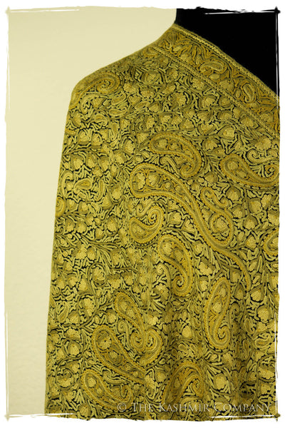 Field of Aspen Gold Paisley Antiquaires Shawl