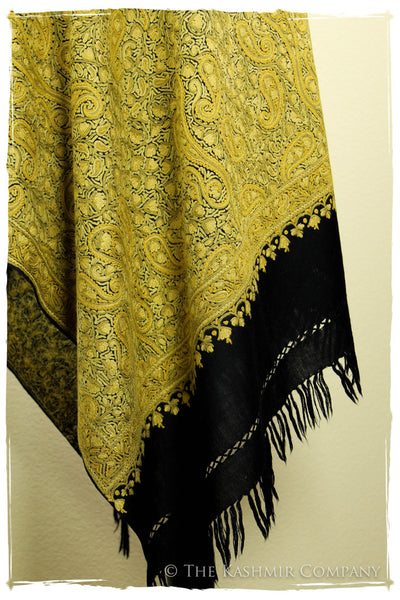 Field of Aspen Gold Paisley Antiquaires Shawl