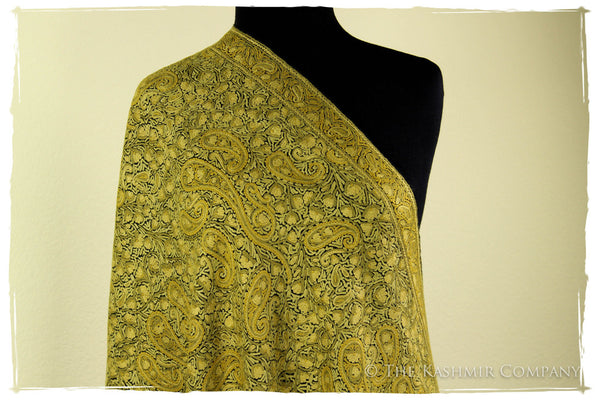 Field of Aspen Gold Paisley Antiquaires Shawl