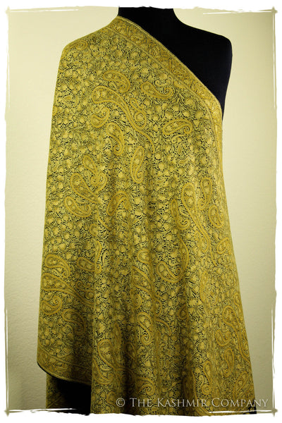 Field of Aspen Gold Paisley Antiquaires Shawl