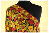 San Francisco Fall Garden Black Kashmir Shawl