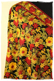 San Francisco Fall Garden Black Kashmir Shawl