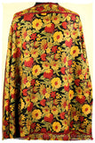 San Francisco Fall Garden Black Kashmir Shawl
