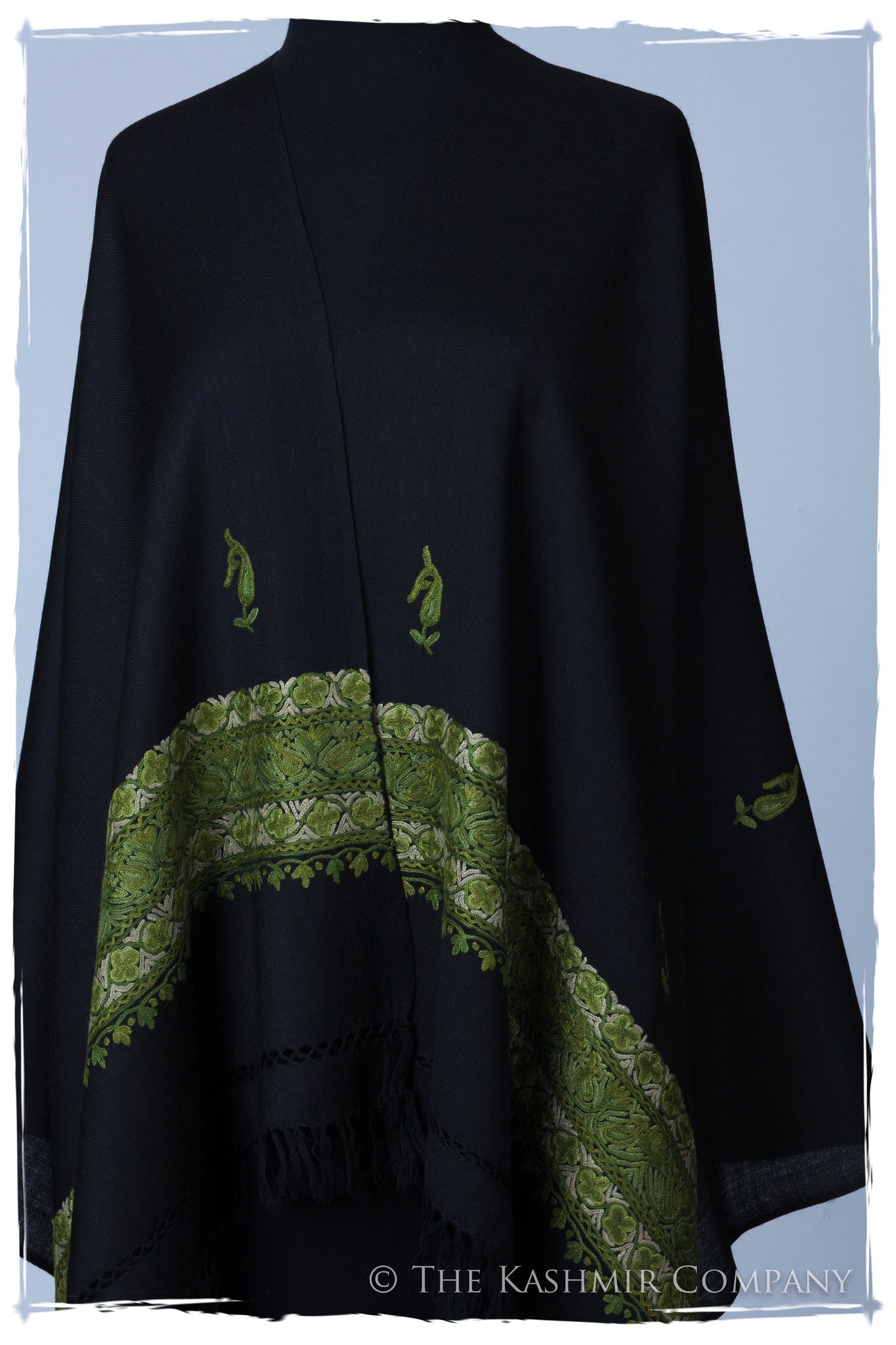 Green Trois Frontières Noir Jardin Gift Shawl