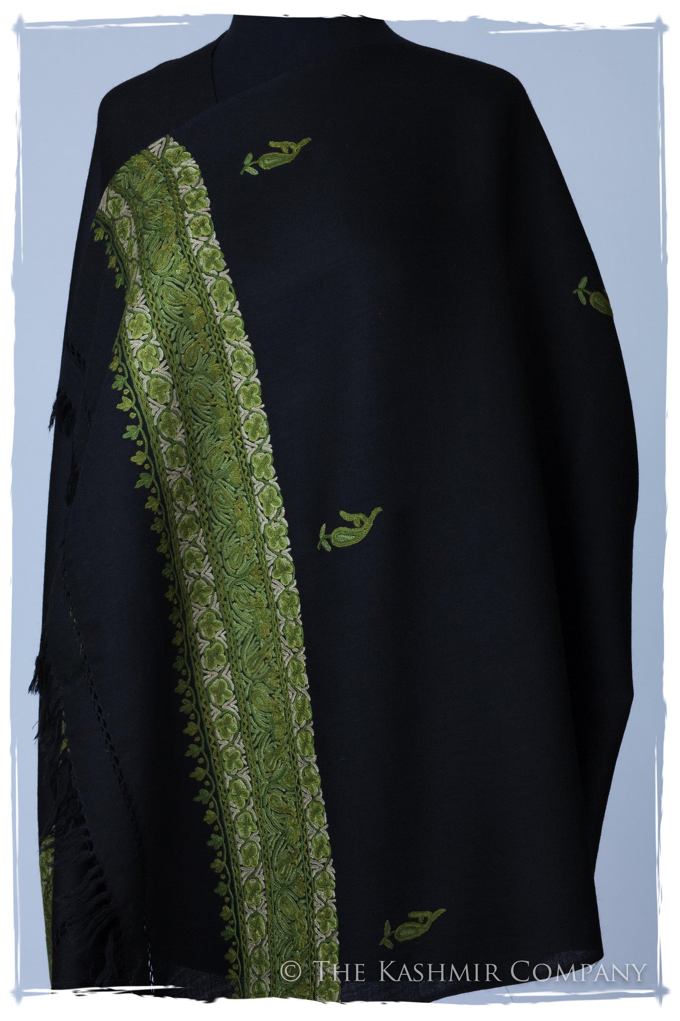 Green Trois Frontières Noir Jardin Gift Shawl