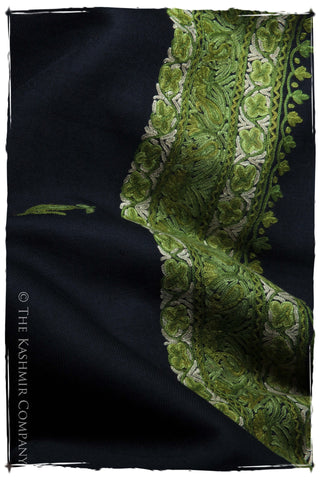 Green Trois Frontières Noir Jardin Gift Shawl