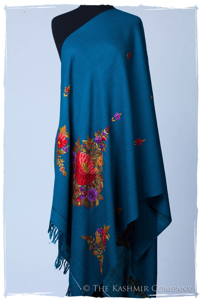 Celestial Blue Garden Renoirs Dream Shawl