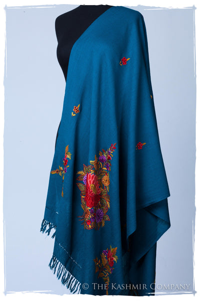 Celestial Blue Garden Renoirs Dream Shawl