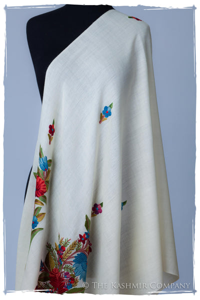 Celestial Ivory Garden Renoirs Dream Shawl