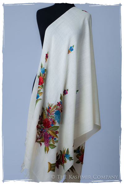 Celestial Ivory Garden Renoirs Dream Shawl