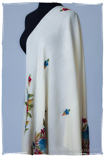 Celestial Ivory Garden Renoirs Dream Shawl