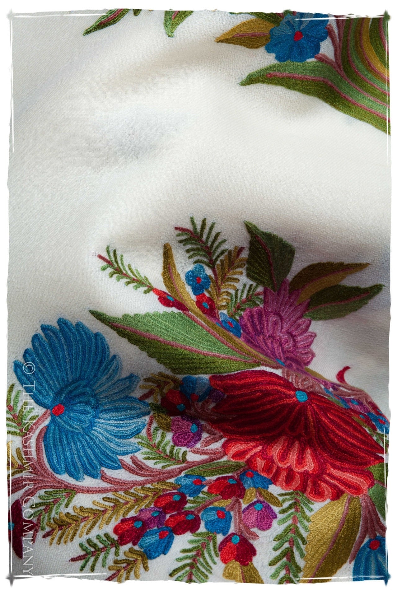 Celestial Ivory Garden Renoirs Dream Shawl