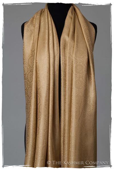 The Wonderful Life Gold Silk Shawl/Scarf