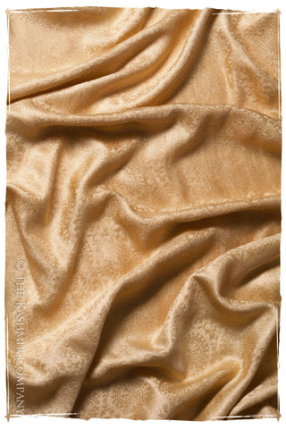 The Wonderful Life Gold Silk Shawl/Scarf