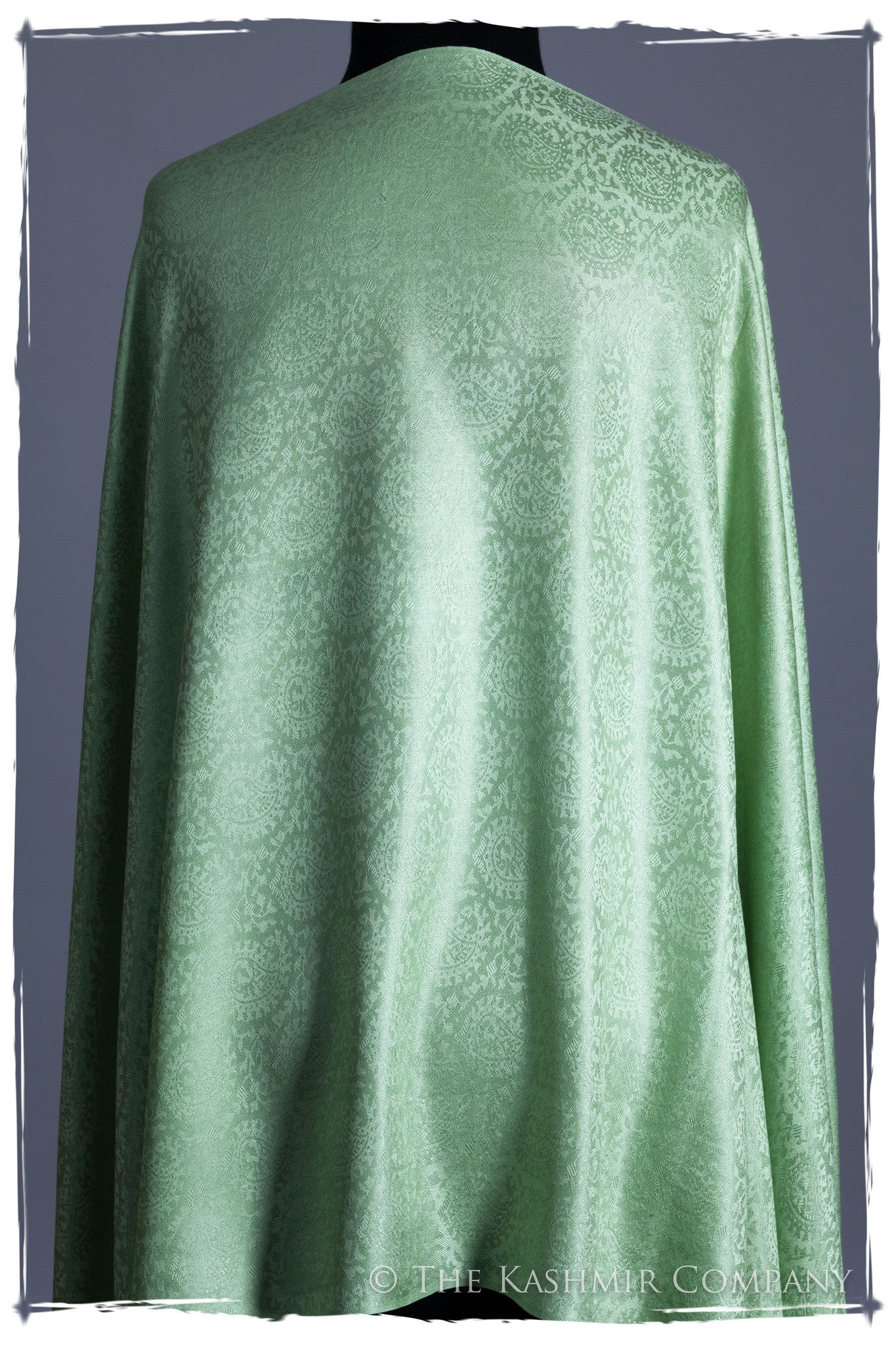 Crème de Menthe Paisley Silk Scarf