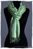 Crème de Menthe Paisley Silk Scarf