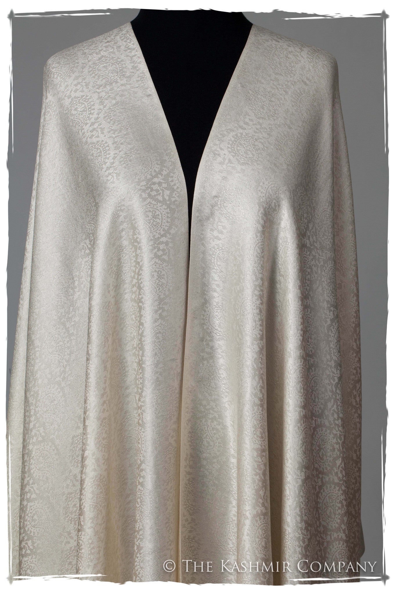 Angel’s Wing - Ivory Silk Scarf