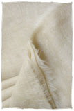 The Snowcapped Ivory Cashmere Scarf