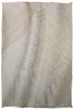 Jacquard Frontiere Silver Taupe Cashmere Scarf