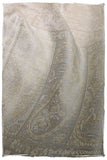 Jacquard Frontiere Silver Taupe Cashmere Scarf