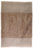Jacquard Frontiere Henna Taupe Cashmere Scarf
