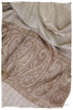 Jacquard Frontiere Henna Taupe Cashmere Scarf