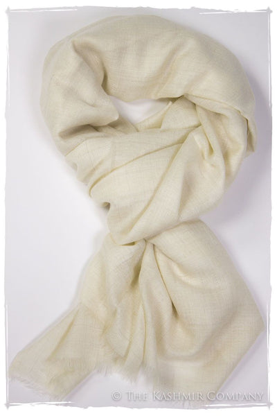 Ivory - Handloom Pashmina Cashmere Scarf