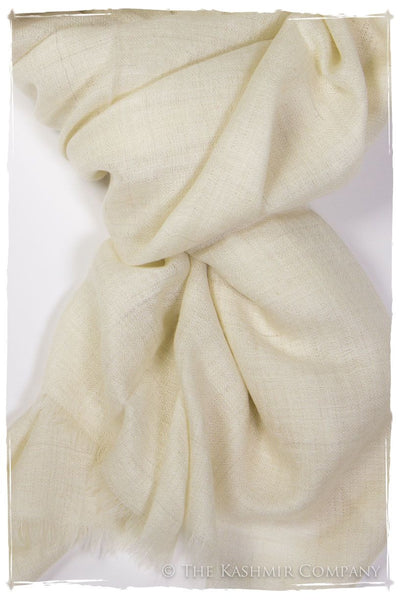 Ivory - Handloom Pashmina Cashmere Scarf