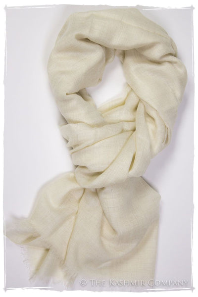 Ivory - Handloom Pashmina Cashmere Scarf