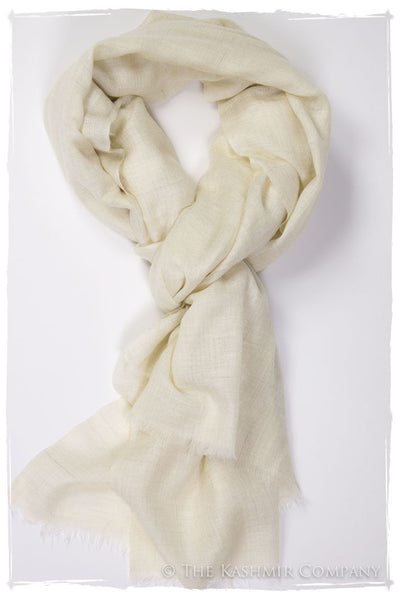 Ivory - Handloom Pashmina Cashmere Scarf