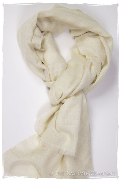 Ivory - Handloom Pashmina Cashmere Scarf