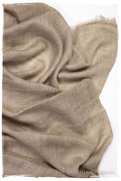 Taupe - Handloom Pashmina Cashmere Scarf