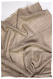 Taupe - Handloom Pashmina Cashmere Scarf