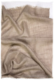 Taupe - Handloom Pashmina Cashmere Scarf