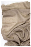 Taupe - Handloom Pashmina Cashmere Scarf